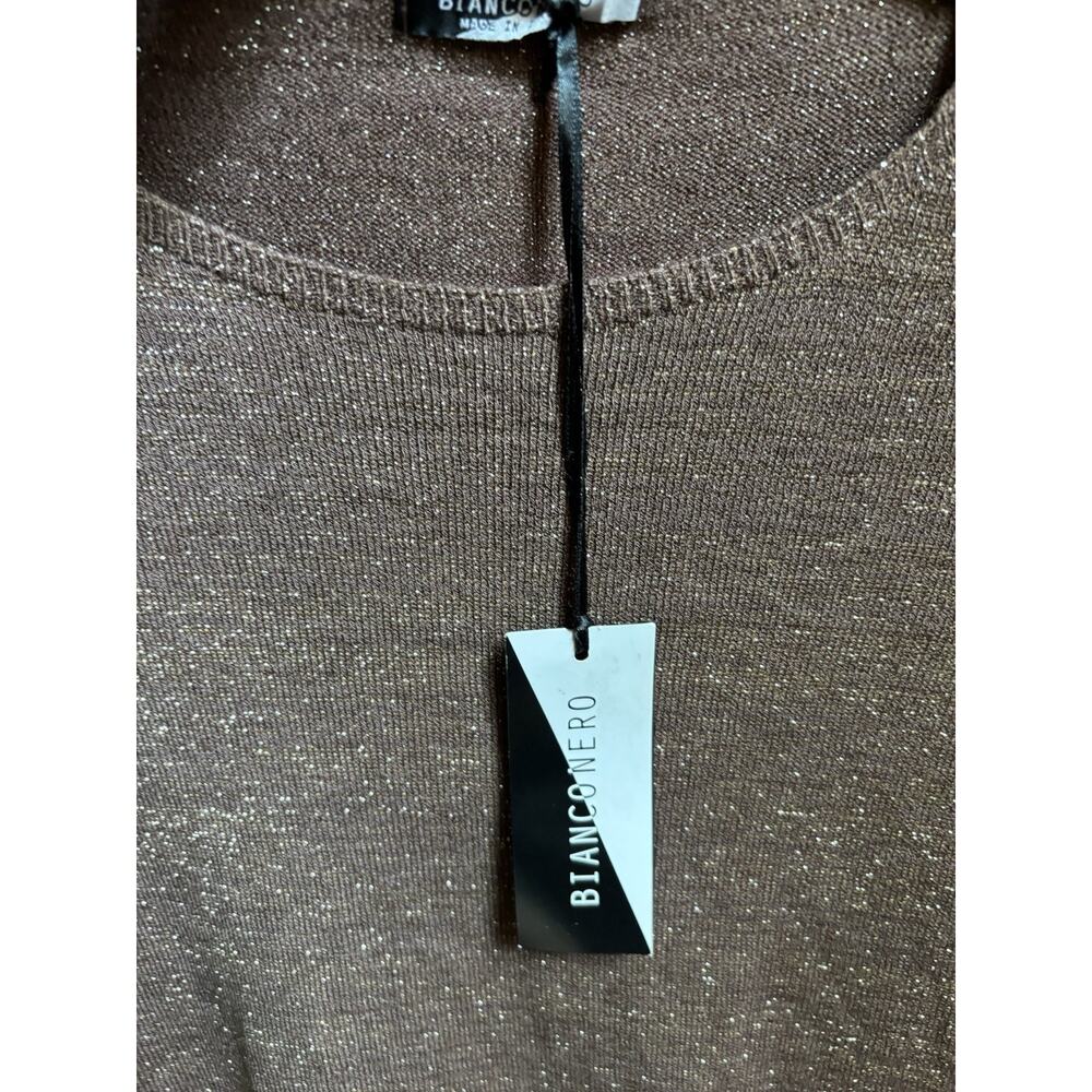 BIANCONERO Copper Sweater Made In Italy New With tags